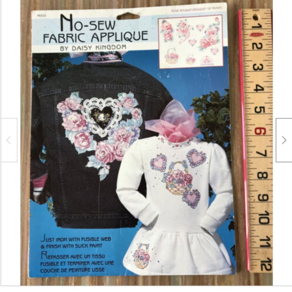 Rose Bouquet No Sew Fabric Applique Daisy Kingdom F6325